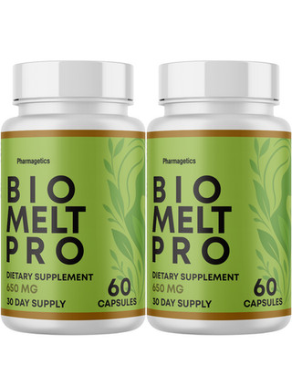 Bio Melt Pro - Weight Loss Supplement, Fat Burning Support Formula- 2 Bottles