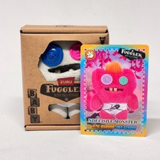 Fuggler S3 Baby Sasquoosh Plush Clip-On Keyring 2 Free Cards - New in Box
