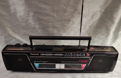 Panasonic RX-FW18 Vintage Boombox Dual Cassette AM/FM Radio - Serviced New Belts