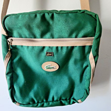 Vintage Lacoste IZOD By Lark Crossbody Bag Green Brown Messenger Bag Genuine