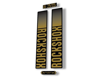 Rock Shox 35 2021 Fork Decal Mountain Bike Cycling Sticker Adhesive Gold
