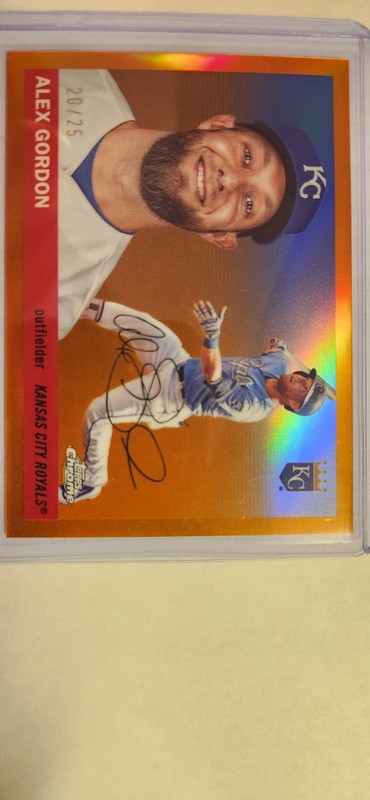 2026 Topps Chrome Platinum Alex Gordon #419 Orange Wave 20/25