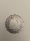 1875 Seated Liberty Silver Quarter 25c - Philadelphia Mint
