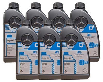 Original Mercedes-Benz Motoröl 5W-30 MB 229.51 Engine Oil 7x1 Liter