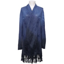 Inkadoro, Strickjacke, Damen, Größe: 42, Blau/Grau, Alpakawolle/Seide #Ddg