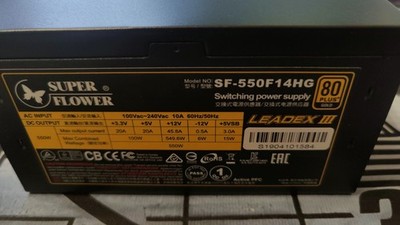 Super Flower Leadex III 550W   80+ Gold   vollmodulares Netzteil Silent