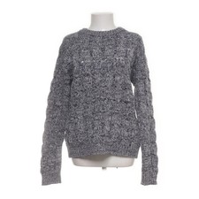 Stefanel, Strickpullover, Größe: M, Grau/Weiß, Kaschmir/Wolle, Chevron #sJB