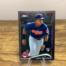 2014 Topps Chrome Jose Ramirez #45 Rookie Card Indians Guardians. rookie card picture