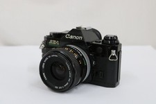 Canon AE 1 Black FD S.C 35mm F3.5 Body Lens Set