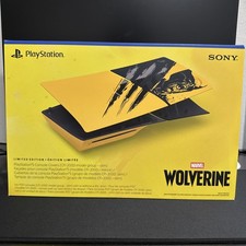 Marvel  s Wolverine Battle Yellow Limitd Edition PS5 Slim Console Cover - In Hand