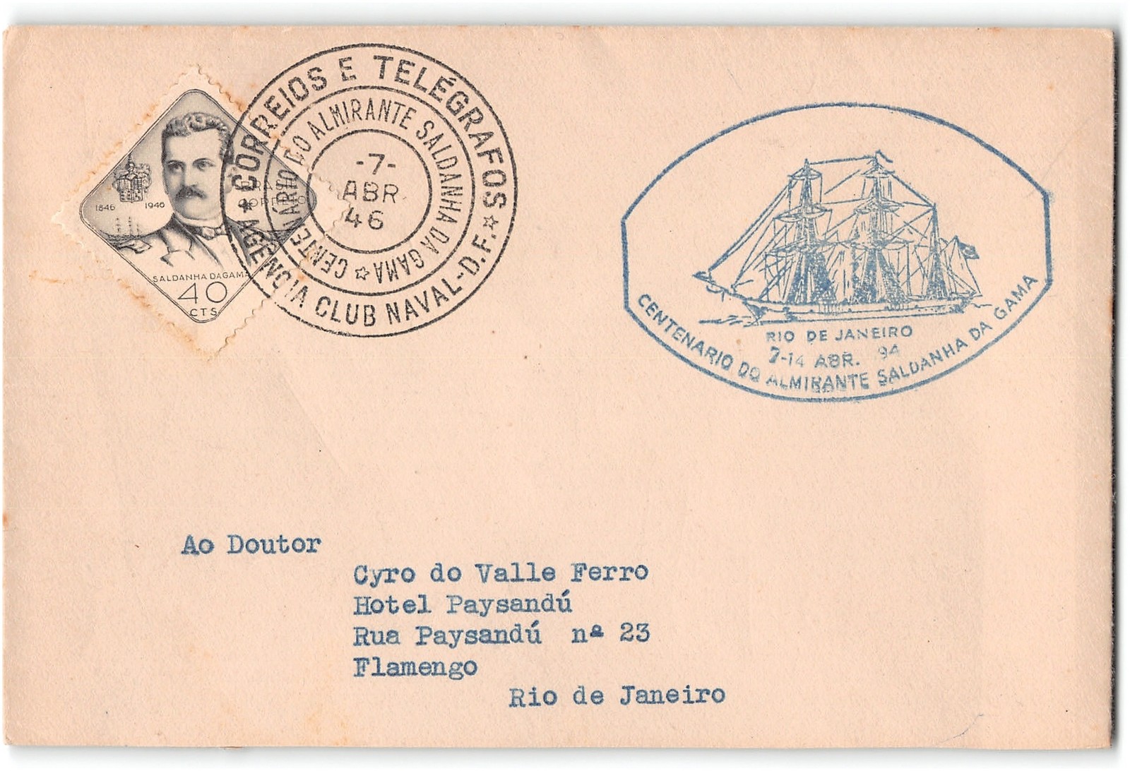 to Rio de Janeiro, 1946