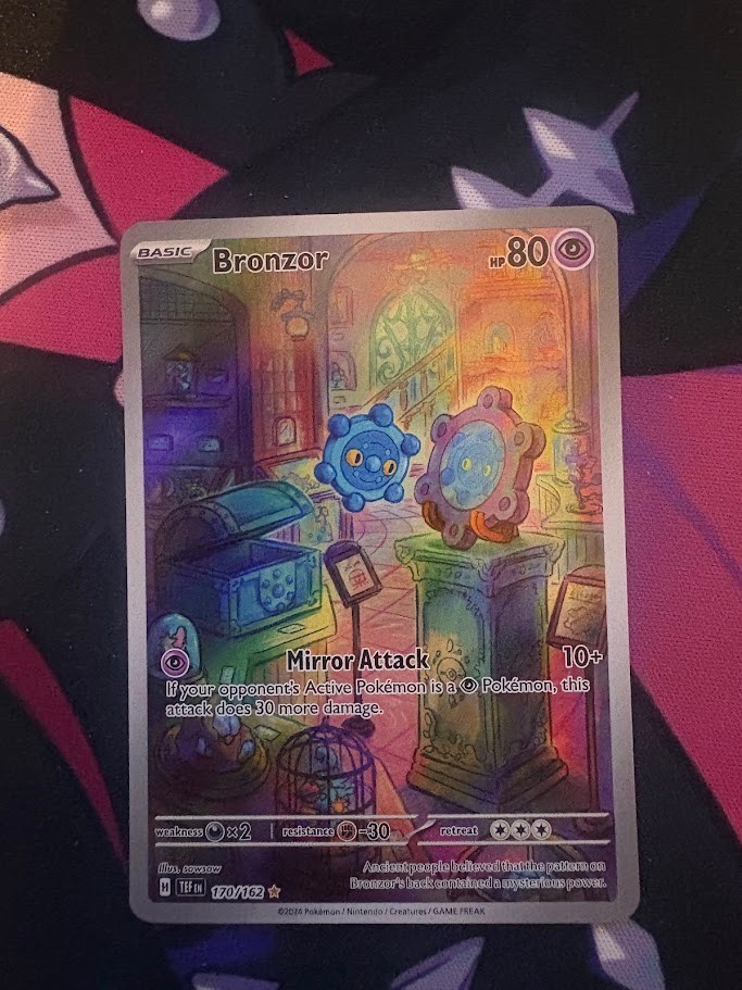 Pokemon - Bronzor 170/162 Temporal Forces - Illustration Rare NM