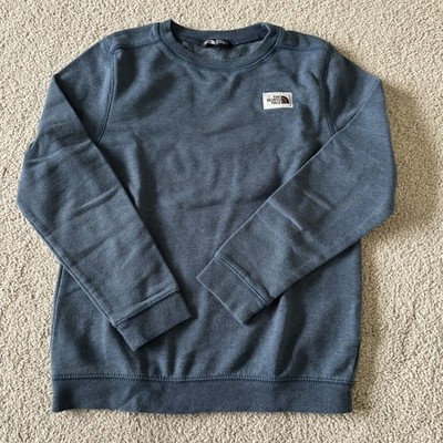 The North Face Youth Boys Sweater Large 12 Blue  Pullover Crewneck Fleece