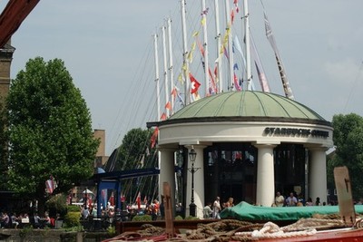 Photo A3 View of a colourful array of masts of the Round the World Clipp c2014