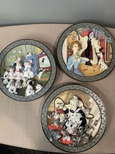 Vintage Exclusive 35th Anniversary Disney 101 Dalmatians 3D Collector Plates