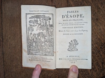 altes Buch - Fabeln von Esope, Franziskus - 1818 - 226 Figuren