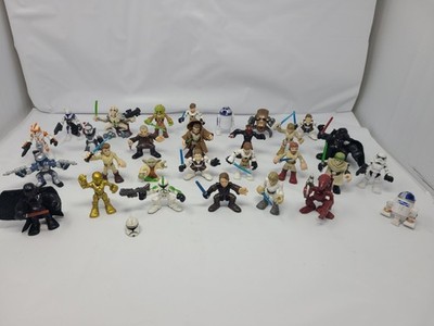Star Wars Lot Of Galactic Heroes Darth Vader Yoda R2D2 Obi Wan