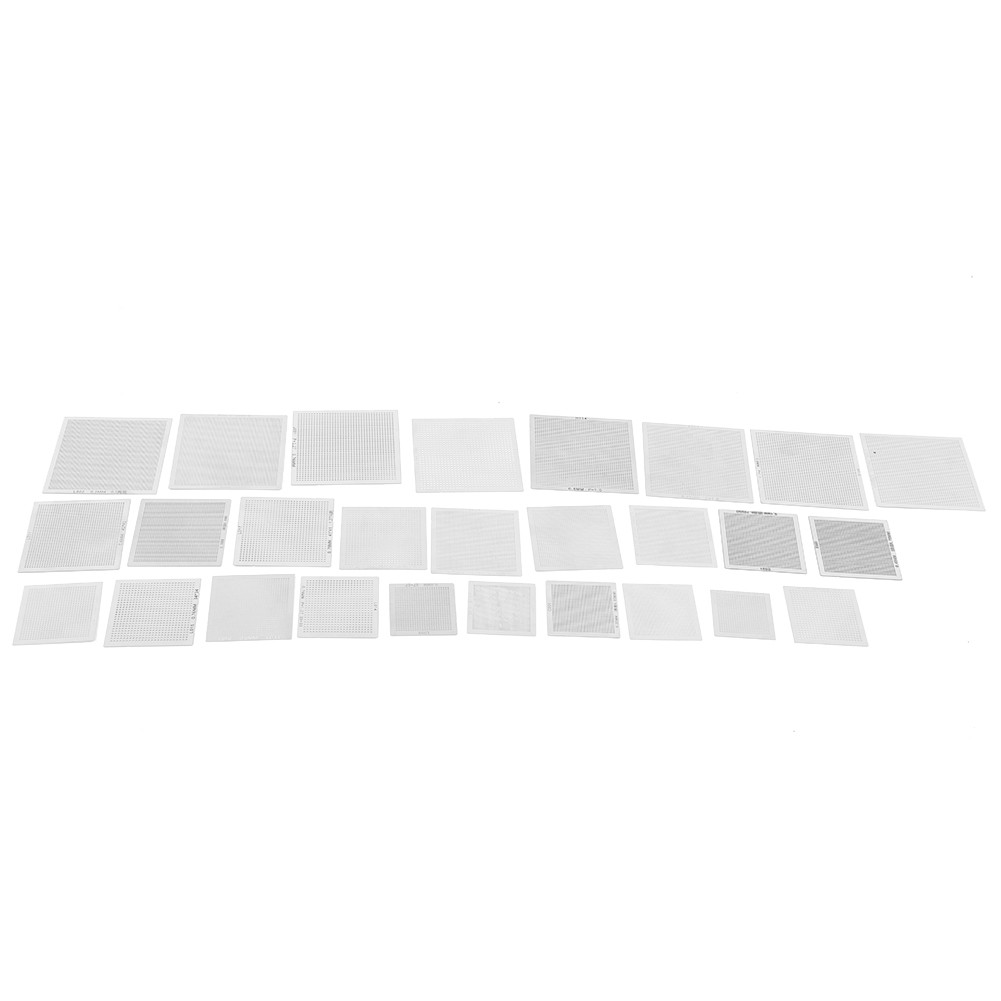 27Pcs/Set For BGA Universal Stencils Reballing Reball Rework Net Heated Template