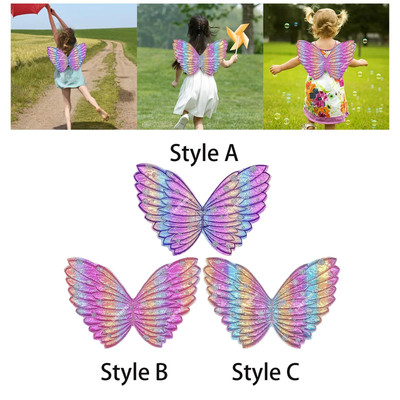 Verkleiden Feenflügel Requisite Engel Kind Cherub Mädchen Schmetterlingsflügel für Halloween