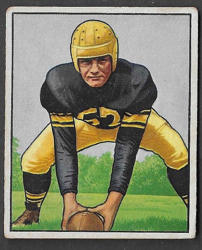 Bob Mann #122 Football Cards 1950 Bowman trading card — raw and PSA graded price guide