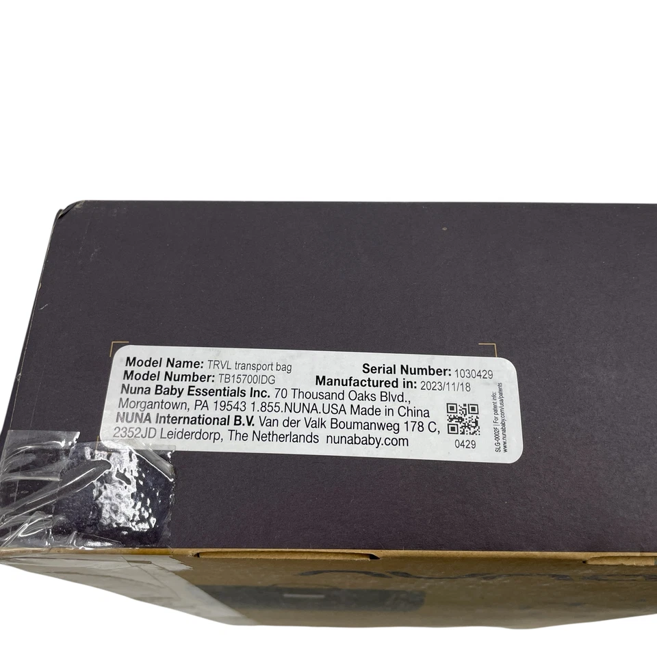 NUEVA bolsa de transporte Nuna TRVL/LX en índigo #N4206 (TC) Foto 2 de 3