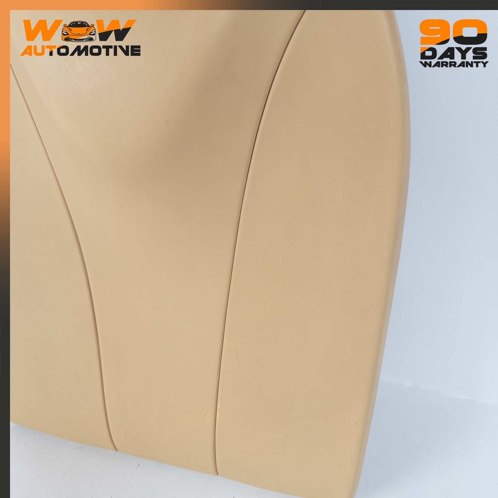 04-13 BENTLEY CONTINENTAL GTC FRONT LEFT SEAT BACK COVER PANEL BEIGE OEM
