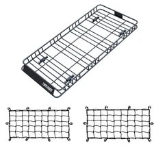 84" Roof Rack Cargo Top Luggage Holder Carrier Basket with Extension Travel
