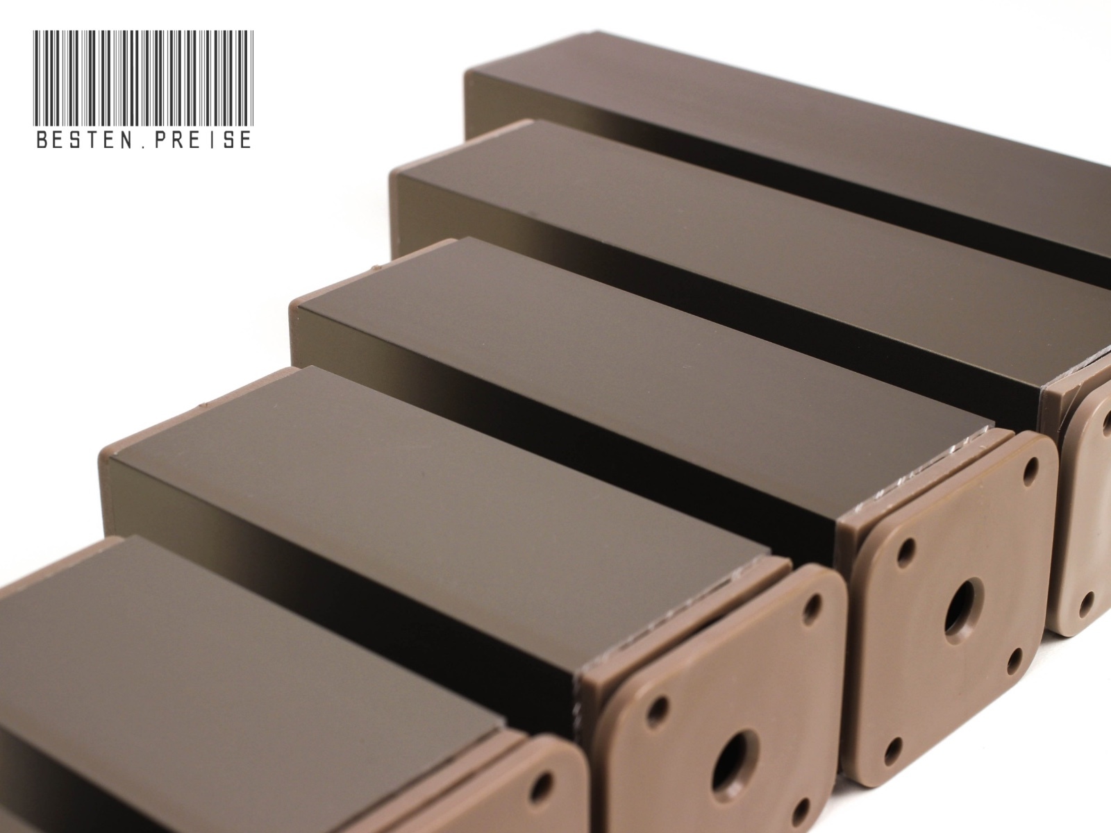 Piedini per mobili 40 x 40 / alluminio acciaio inox opaco piedi per base piedi per armadio gambe per tavolo piedi foto 4