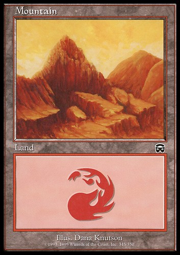 Mountain 346 1x FOIL MtG FOIL Mercadian Masques PLAYED | eBay