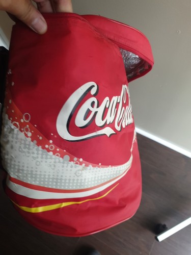 Coca-Cola Vintage Cooler Bag w/Strap Always Coca-Cola Classic 14" Tall 12" Dia - Picture 10 of 11