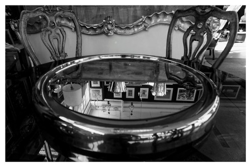 VINTAGE-BELLISSIMA SPECCHIERA 70' ROTONDA IN METALLO CROMATO- RETROILLUMINATA - Picture 2 of 6
