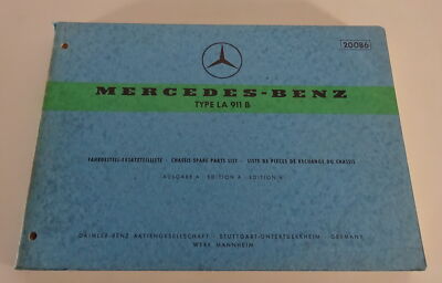 Teilekatalog / Ersatzteilliste Mercedes Benz LA 911 B Stand 10/1968