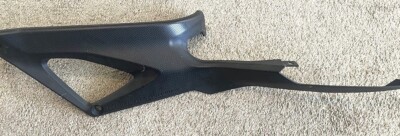 07-08 DUCATI 1098 BLACK OEM PLASTIC CENTER REAR BACK TAIL FAIRING COVER TRIM R5