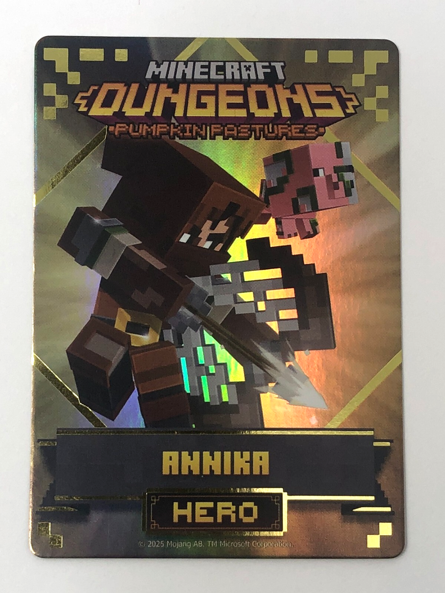 Minecraft Dungeons Arcade Series 4 (#141 Hero: Annika w/Zombie Pig
