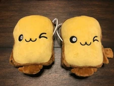 USB Hand Warmer - Fingerless, Plush, Super Cute Toast Shape