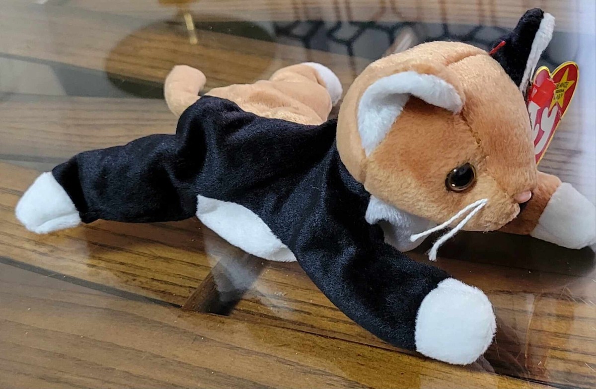 Ty Beanie Baby Chip the Cat Retired RARE Errors Mint 1996