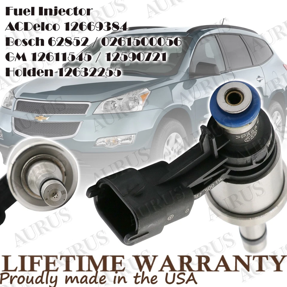 Inyectores de combustible X6 OEM AURUS NUEVOS para Buick Enclave 2009 2010 2011 3,6 L 12638530 Foto 3 de 4