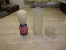 Vintage Peerless sterilized Shaving Brush Nylon W/case USA Canada FREE SHIPPIN