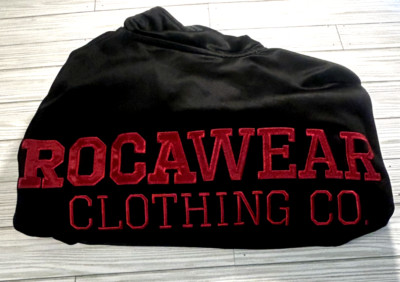 Rocawear Clothing Co Jacket 2XL Embroidered Logo Black and Red ROCA
