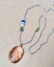 NEW Multi Gemstones Sundance Charm Artisan Silver 925 Handmade Necklace 30  L