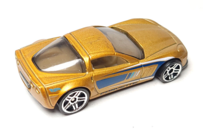 Hot Wheels loose Corvette C6 Grand Sport gold multipack