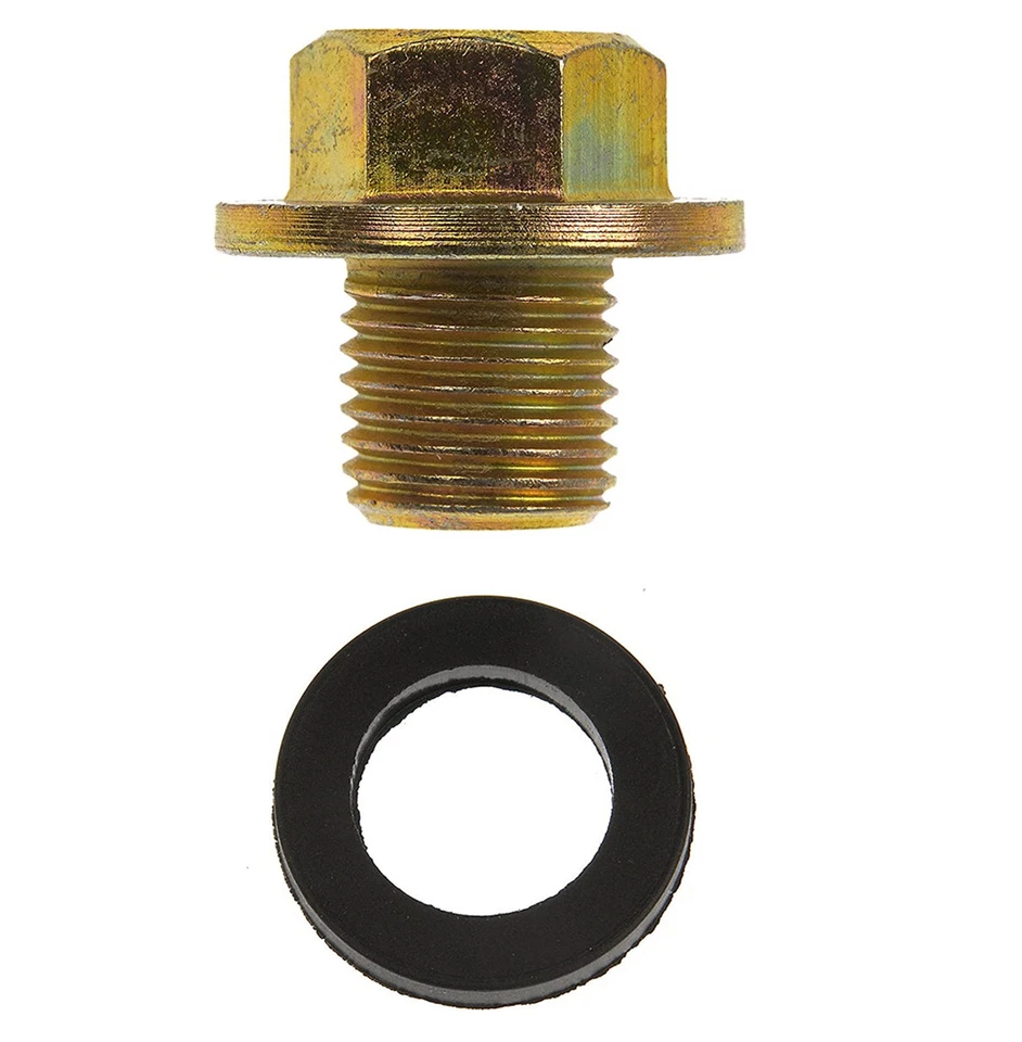 NUEVO Perno de tapón de drenaje de acero para tope de cárter de aceite del motor con junta para Nissan Infiniti Foto 4 de 4