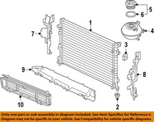 VOLKSWAGEN OEM 18-23 Atlas Cooling Radiator Components-Lower Baffle 3CN121341