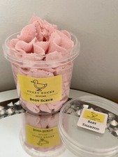 BABY SHAMPOO FLUFFY WHIPPED DEAD SEA SALT BODY SCRUB ECO & VEGAN FRIENDLY