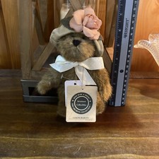 Boyds Bears Retired Bear Lynette Bearlove Wearing Hat W/ Flower New