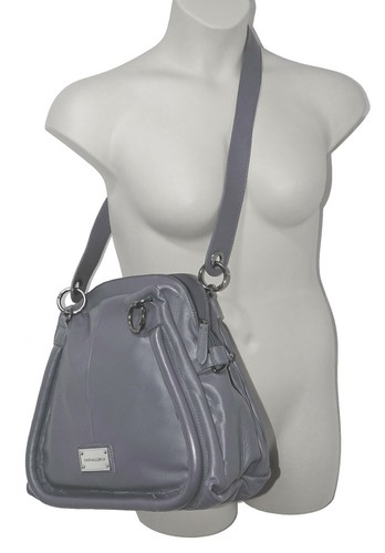 Cynthia Rowley Womens Designer Shoulder Crossbody Tote Bag Leather Grey - Picture 10 of 12