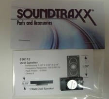 Soundtraxx 810112 Oval Speaker, 25mm x 14mm, details below