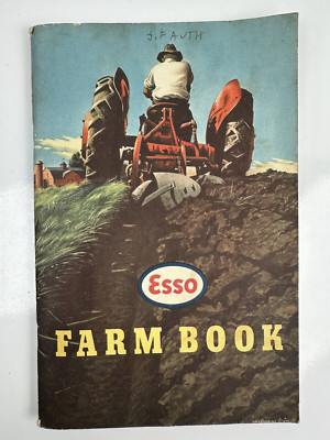 Vintage Esso Oil Gas Farm Book Unused Book Mid 1940s