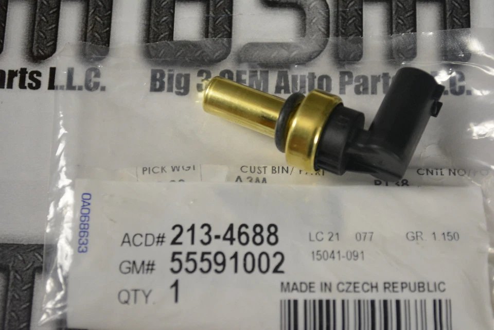 Sensor de temperatura de refrigerante sónico Buick Encore Chevrolet Trax nuevo OEM 55591002 Foto 2 de 3