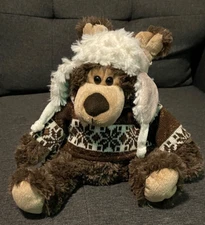 DolliBu Plush Grizzly Bear Stuffed Animal Soft Huggable Sweater & Hat  2020